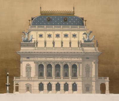 National Theatre, Prague, Czech Republic by Andras Kaldor