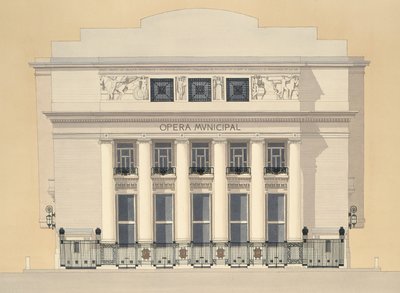 Opera Municipal, Marseilles, France by Andras Kaldor