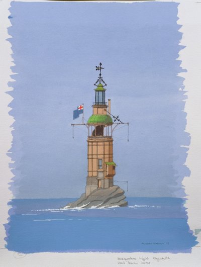 The Second Eddystone Lighthouse, Plymouth, Devon by Andras Kaldor