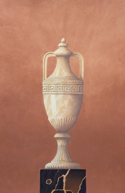 White Marble Amphora by Andras Kaldor