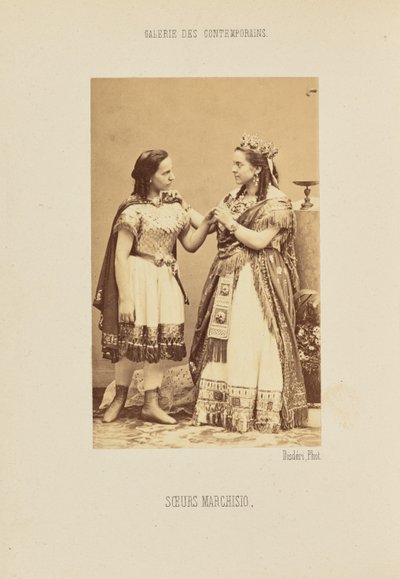 Marchisio Sisters by Andre Adolphe Eugene Disderi