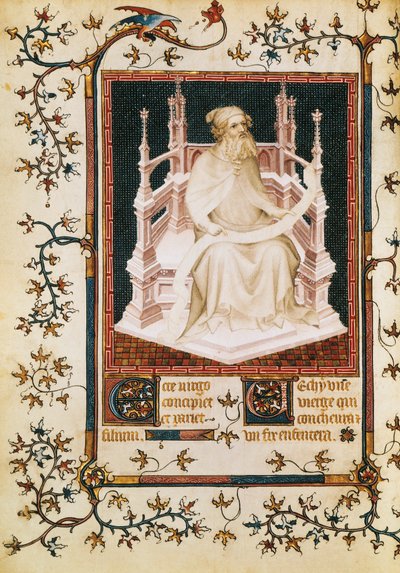The Prophet Isaiah, Miniature from the Psalter by Andre Beauneveu