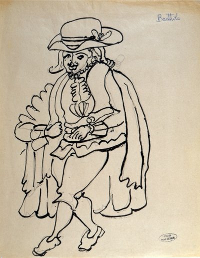 Costume Design for Bartholo, for a Performance of 