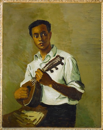 The Black with the Mandolin by Andre Derain