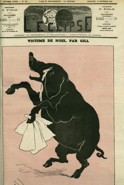The pig victim of Christmas. Cover in L