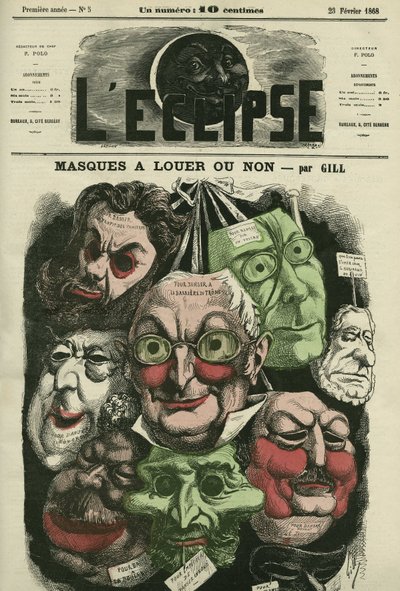 Masks for rent or not for carnival. Cover in L
