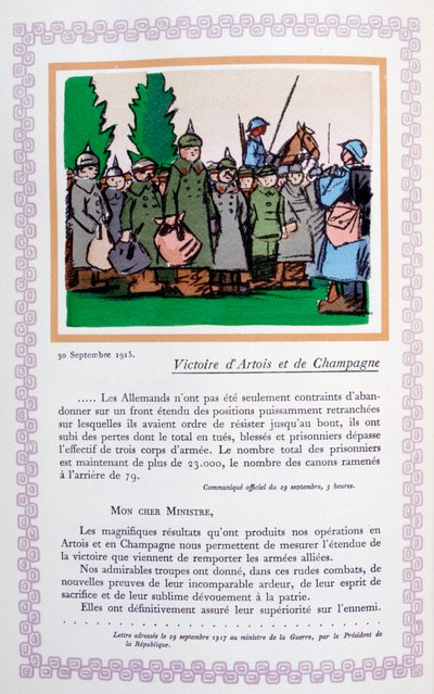 Victory in Artois and Champagne, 30th September 1915 by Andre Helle