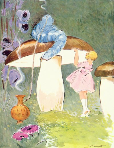 Alice and the Caterpillar, illustration from 