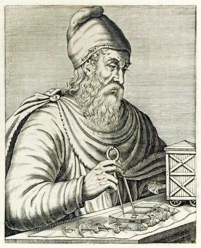 Archimedes of Syracuse from True Portraits by André Thévet published in 1594 by Andre Thevet