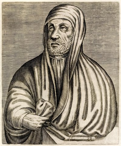 Avicenna or Ibn Sina: Persian polymath, from True Portraits by André Thévet published in 1584 by Andre Thevet