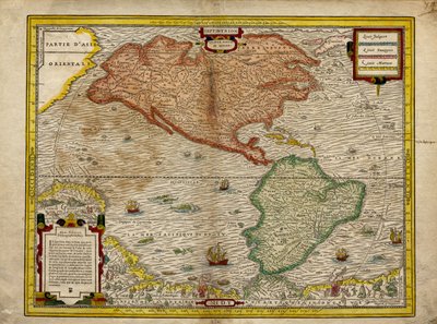 Map of America, Four Parts of the World by Andre Thevet