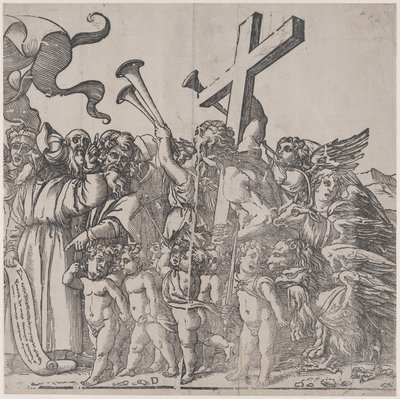 Section D: Angels Sounding Trumpets etc, from The Triumph of Christ by Andrea Andreani