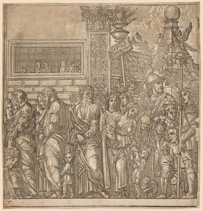 The Triumph of Julius Caesar: Procession of Men, Women and Children by Andrea Andreani