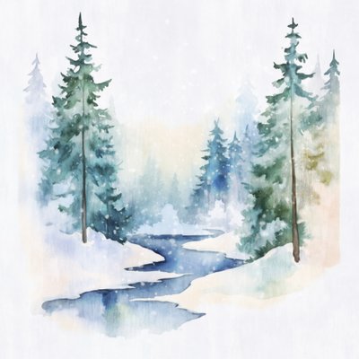 Peaceful Winter Forest by Andrea Haase