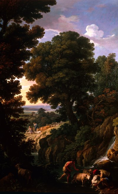 A Landscape with Shepherds, c.1730 by Andrea Locatelli