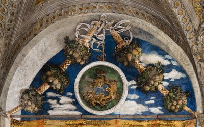 Ducal Palace: North-West Wall of the Bridal Chamber or Camera Picta by Andrea Mantegna