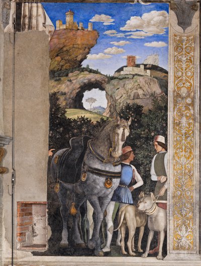 Ducal Palace: South-West Wall of the Bridal Chamber or Camera Picta by Andrea Mantegna
