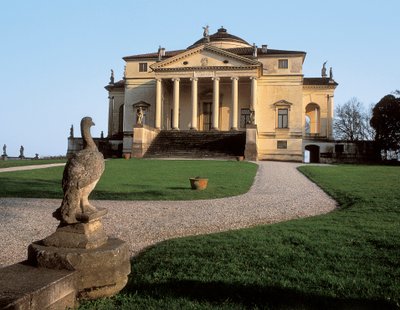 Renaissance architecture: view of villa Capra called the Rotonda created by architect Andrea Palladio, 1566, Vicenza, Italy by Andrea Palladio