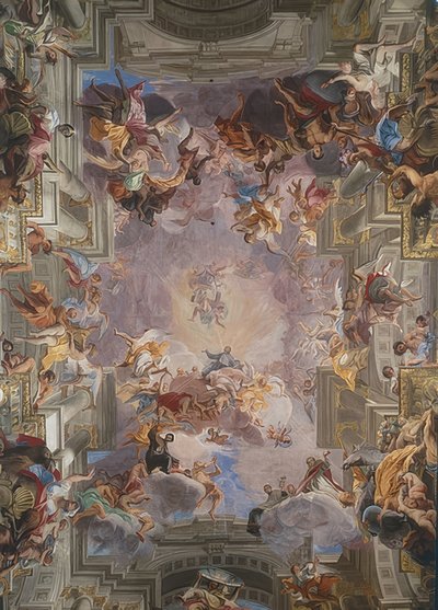 Saint Ignatius in Glory. 1691-1694 by Andrea Pozzo