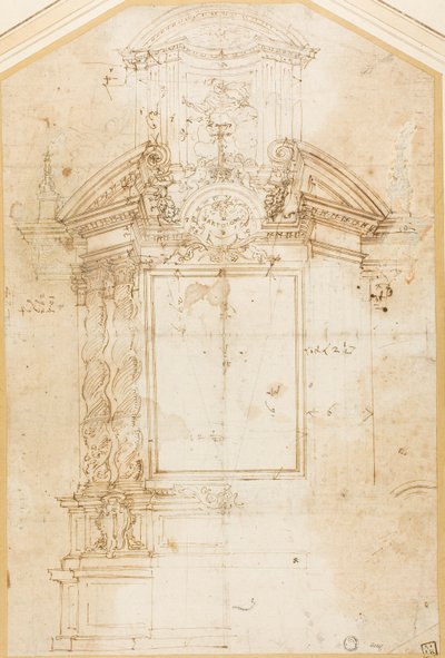 Sketch for an Altar of Saint Bartholomew by Andrea Pozzo