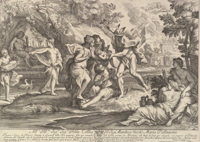 Bacchus as a child given by Mercury to the care of the Nymphs by Andrea Procaccini