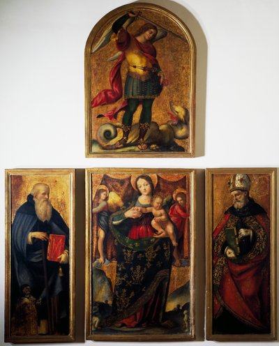 Polyptych with Madonna and Saints by Andrea Sabatini