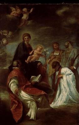 Sketch for the Collegio Romano fresco by Andrea Sacchi