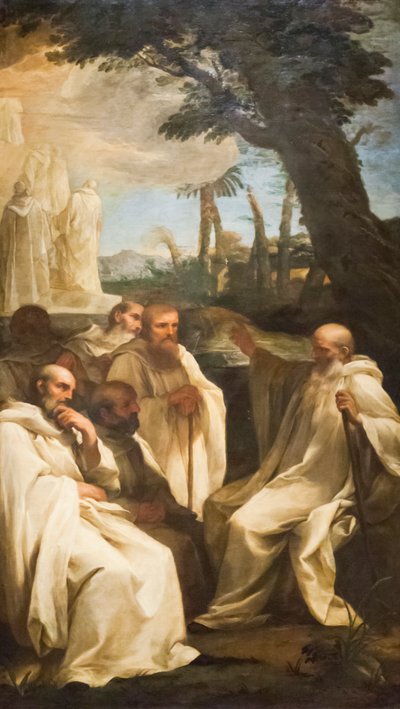 Vision of Saint Romuald by Andrea Sacchi
