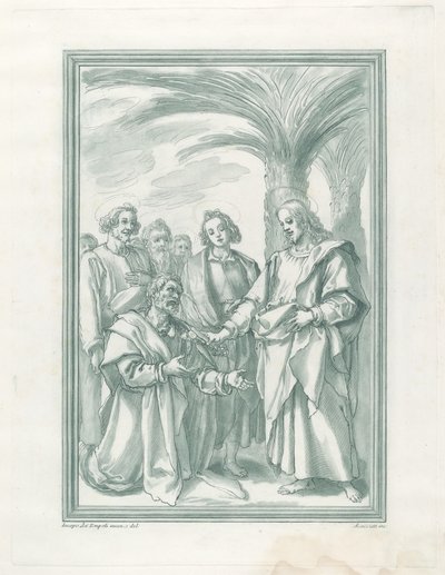 Christ Consigning the Keys to Saint Peter by Andrea Scacciati after Jacopo Chimenti