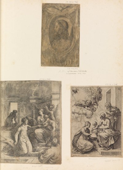 Head of Christ, Virgin and Child with St Catherine, ca. 1550 by Andrea Schiavone