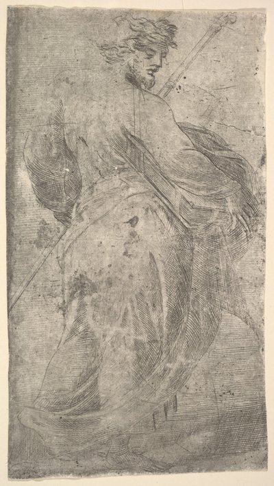 Saint James Major, a staff in his left hand, book in his right, from 