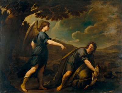 The Angel and Tobias with the Fish by Andrea Vaccaro