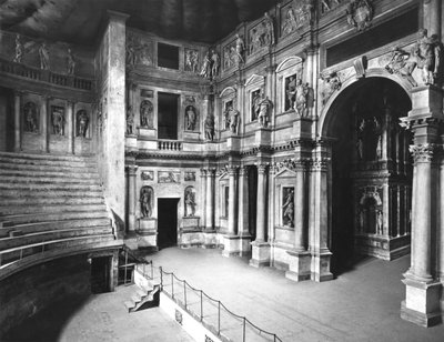 Interior of the Theatre, built 1580-85 by Andrea Palladio