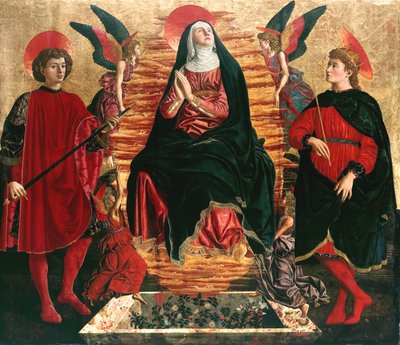 Assumption of Mary with Sts Minias and Julian by Andrea del Castagno