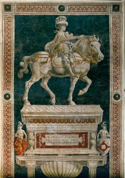 Condottiere Niccolo da Tolentino by Andrea del Castagno