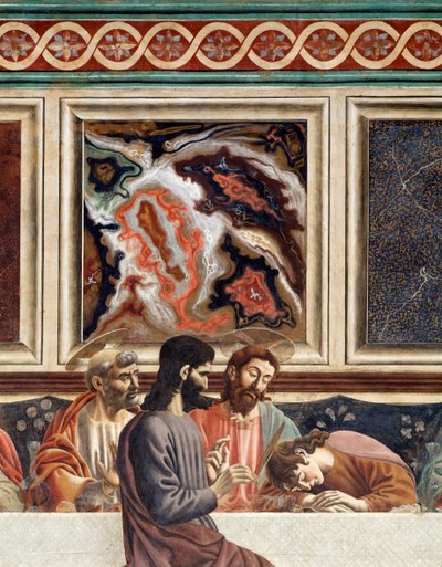 Last supper (detail) by Andrea del Castagno