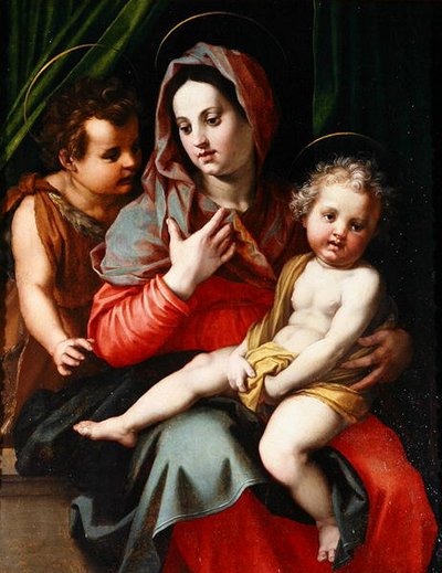 Madonna and Child with St. John by Andrea del Sarto