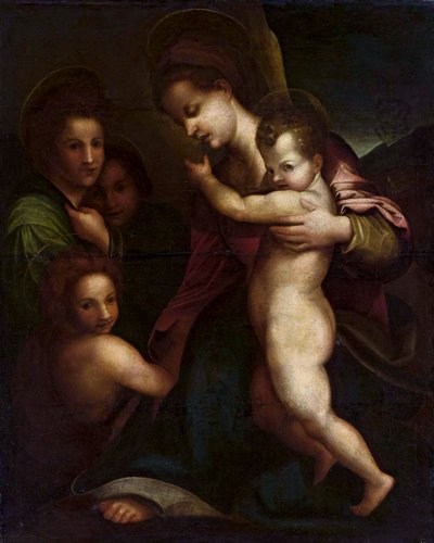 Madonna with Child Jesus and St. John by Andrea del Sarto
