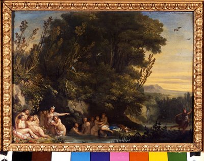 Diane and Acteon. Painting by Andrea Appiani (Milan) by Andrea the Elder Appiani