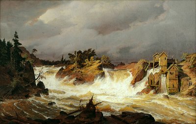 The Trollhättan Falls by Andreas Achenbach