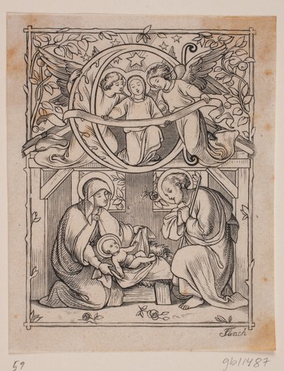 Initials with Depictions of the Annunciation and the Birth of Jesus by Andreas Flinch