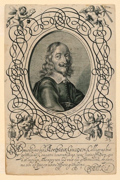 Portrait of the Calligrapher Andreas Gulden by Andreas Kohl
