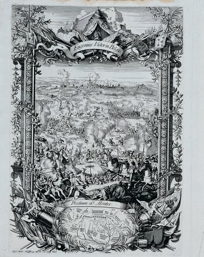 The Victory of Prince Eugene Francis of Savoy in Belgium by Andreas Matthias Wolffgang