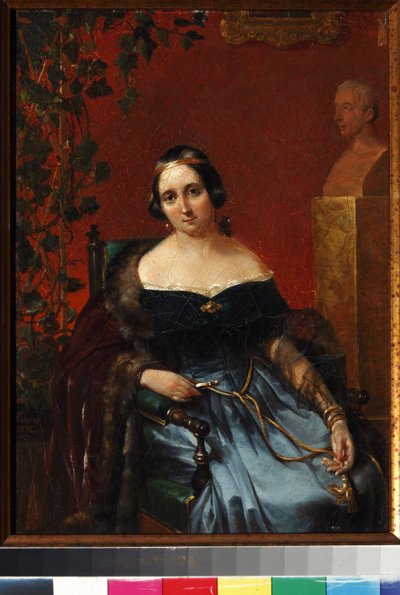 Portrait of Anna Alexeevna Andrault by Andrei Andreyevich Popov by Andrei Andreevich Popov