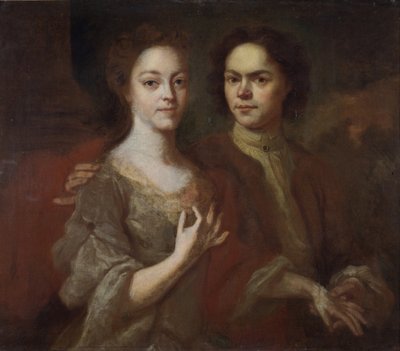 Self-Portrait with the Wife by Andrei Matveyevich Matveyev