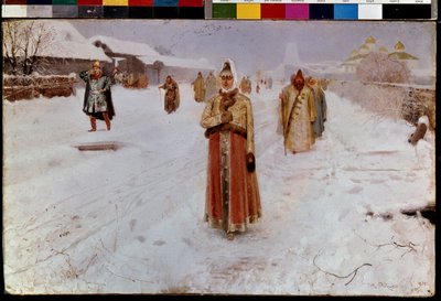 Sunday by Andrei Petrovich Ryabushkin
