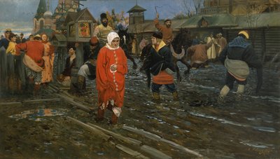 Moscow Street in the 17th Century on a Festive Day by Andrei Petrovich Ryabushkin