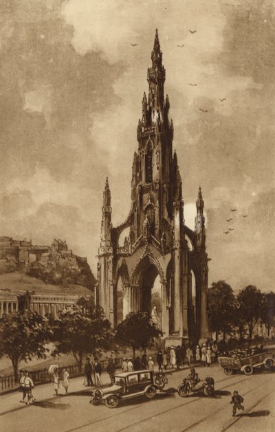 Edinburgh: The Scott Monument, Princes Street by Andrew Allan