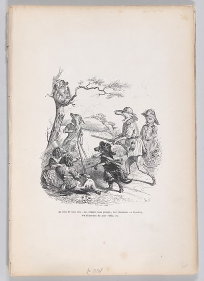 Instead of all this... from Scenes from the Private and Public Life of Animals, ca. 1837-47 by Andrew Best Leloir