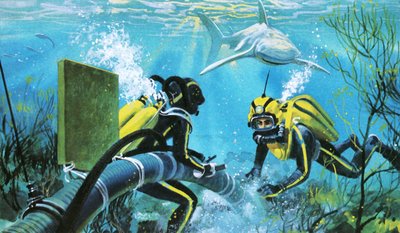 Divers Investigating the Remains of Port Royal by Andrew Howat
